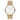 NativeR // 36mm // Gold // Gold 5-Link // White Dial fra Nordgreen