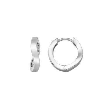 Wave creoler 13mm - Sølv fra Lush Lush Jewelry