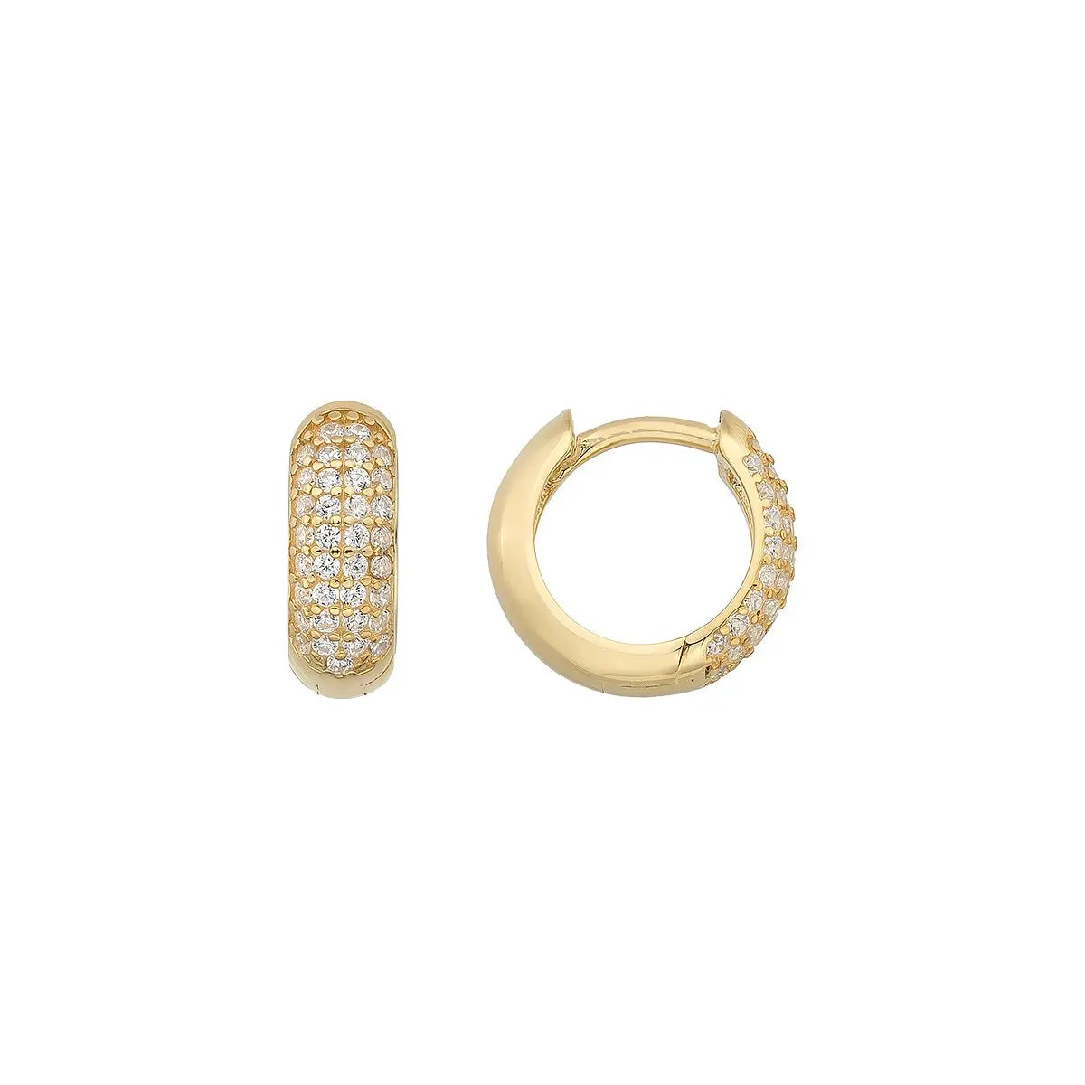 Duchess petit creoler - Forgyldt fra Lush Lush Jewelry