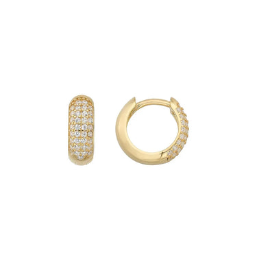 Duchess petit creoler - Forgyldt fra Lush Lush Jewelry