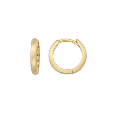 Simple round creoler 11mm - Forgyldt fra Lush Lush Jewelry