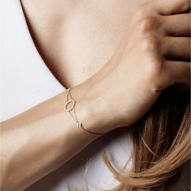 Olivia Armbånd m. Cirkel 0,26 ct. W/SI - 14 kt. Guld fra Nuran
