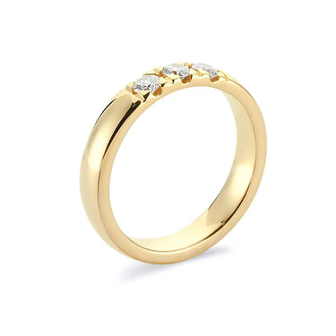 RG alliancering 3x0,03ct. W-si - 8 kt. fra Nuran