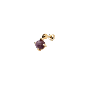 Kimi Charoite Single ørering - Forgyldt fra PDPAOLA