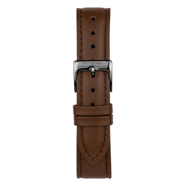 Philosopher // 40mm // Silver // Brown Leather // White Dial fra Nordgreen