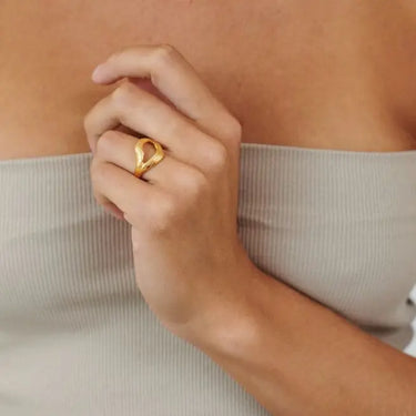Flowing Dreams Ring - Forgyldt fra Pernille Corydon
