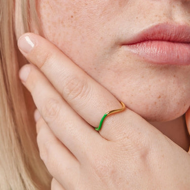 Sway ring - Forgyldt fra Enamel
