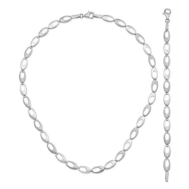 Symphony halskæde - Sølv fra Silver Essentials by Plaza