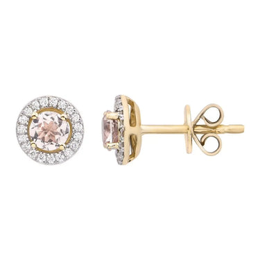 Princess Morganit Ørestikker 0,13 ct. - 14 kt. Guld fra Fine Essentials by Plaza