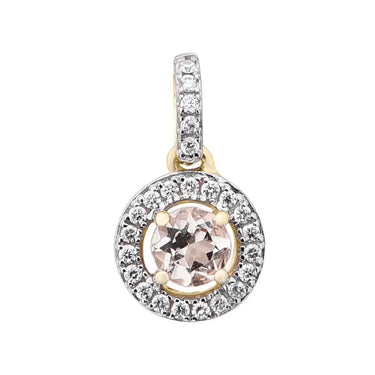 Princess Morganit Vedhæng 0,08 ct. - 14 kt. Guld fra Fine Essentials by Plaza