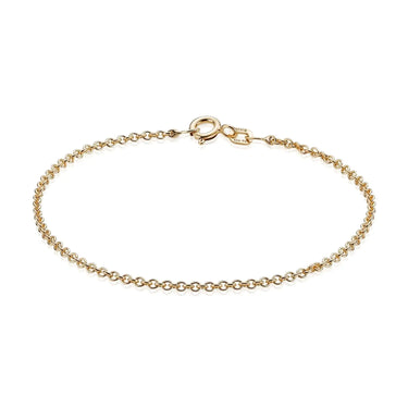 Anker Rund armbånd 0,50 - Forgyldt fra Basic Essentials by Plaza