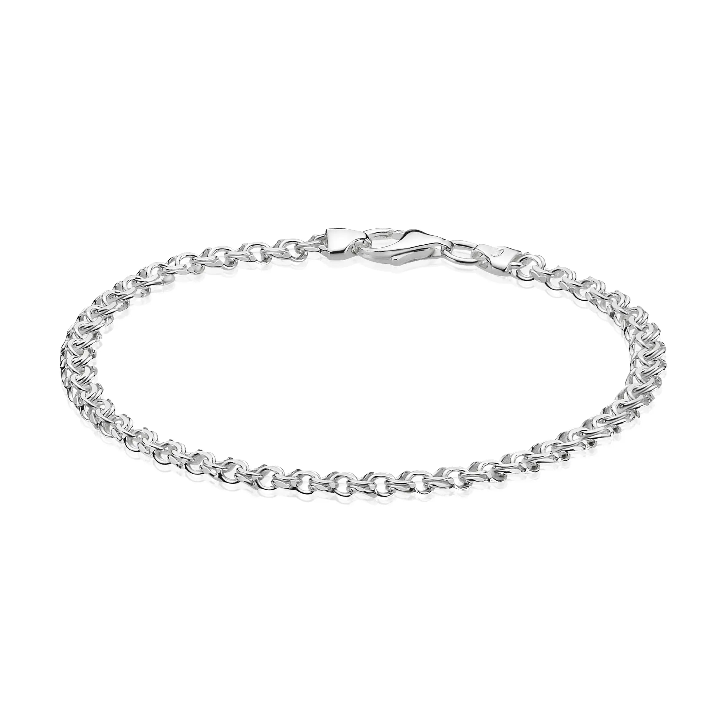Bismark armbånd 5,00/18,5 - Sølv fra Basic Essentials by Plaza