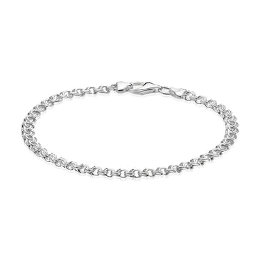 Bismark armbånd 5,00/18,5 - Sølv fra Basic Essentials by Plaza