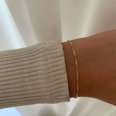 Singapore Armbånd 2,30 - 14 kt. Guld fra Fine Essentials by Plaza