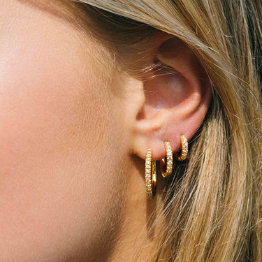 Ellera Piccolo Øreringe - Forgyldt fra Sif Jakobs Jewellery