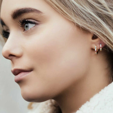 Ellera Piccolo Øreringe - Forgyldt fra Sif Jakobs Jewellery