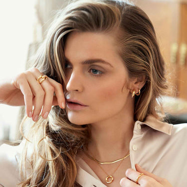 Ferrara Piccolo Øreringe - Forgyldt fra Sif Jakobs Jewellery
