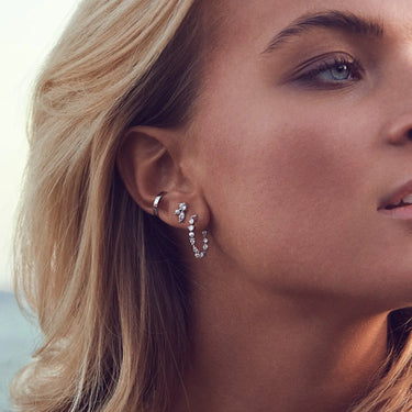 Adria Creolo Medio øreringe - Sølv fra Sif Jakobs Jewellery