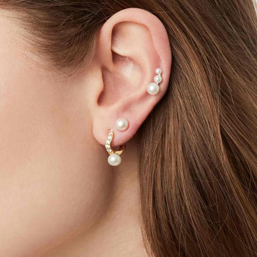Ponza creolo piccolo øreringe - Forgyldt fra Sif Jakobs Jewellery