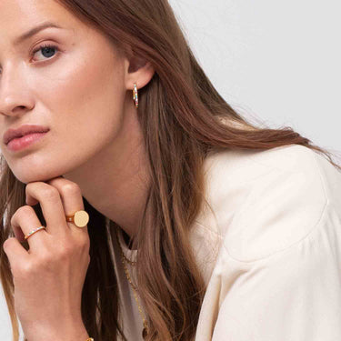 Ellera x Grande Øreringe - Forgyldt fra Sif Jakobs Jewellery