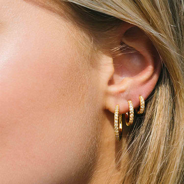 Ellera Øreringe - Forgyldt fra Sif Jakobs Jewellery