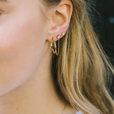 Princess Piccolo Øreringe - Forgyldt fra Sif Jakobs Jewellery