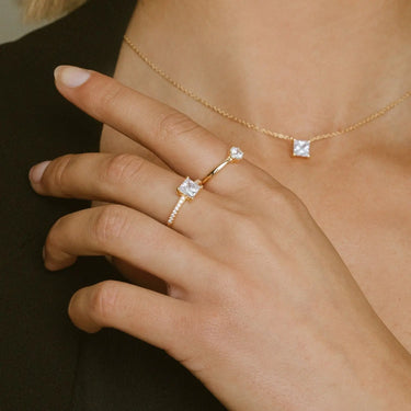 Ellera Quadrato Ring - Forgyldt fra Sif Jakobs Jewellery