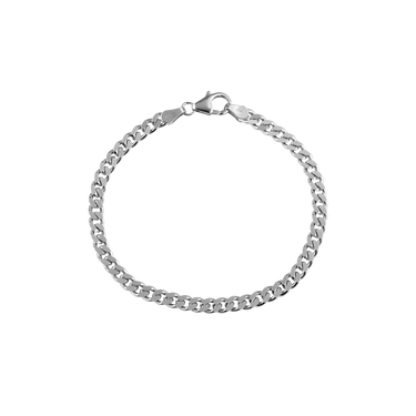 Panser armbånd 1,25/18,5 - Sølv fra Basic Essentials by Plaza