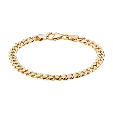 Panser Facet armbånd 1,55/18,5 - Forgyldt fra Basic Essentials by Plaza