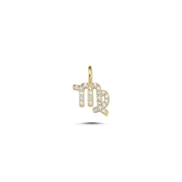 Jomfruen Stjernetegn vedhæng 0,143 ct. - 14 kt. Guld