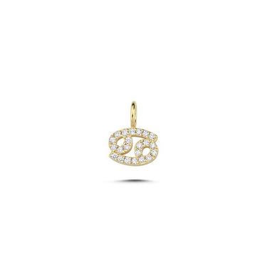 Krebsen Stjernetegn vedhæng 0,143 ct. - 14 kt. Guld