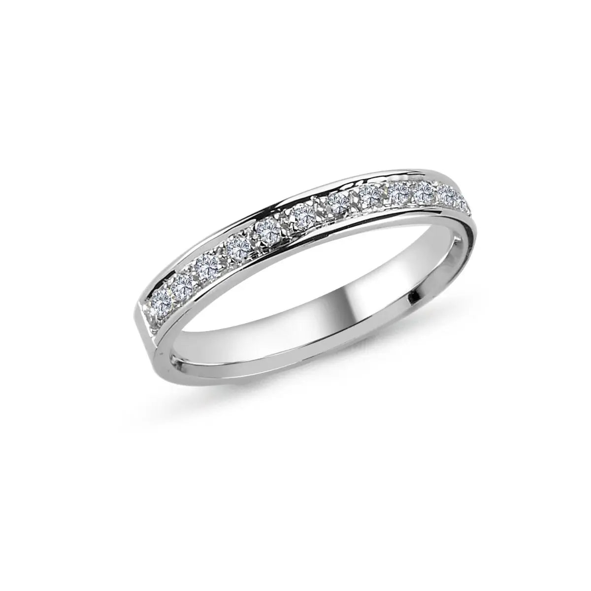 STRING ring med 35x0,01ct.- 14 kt. fra Nuran