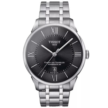 Chemin Des Tourelles Powermatic 80 ur - Stål/sort fra Tissot