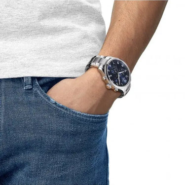 Chrono XL classic ur - Sølv/blå fra Tissot