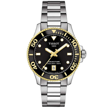 Seastar 1000 36 mm ur - Sølv/sort fra Tissot