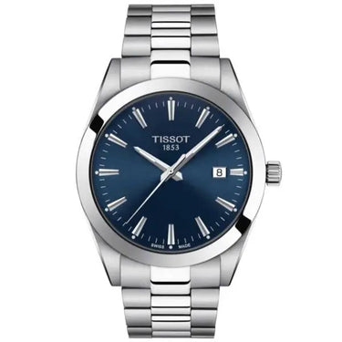 Gentleman powermatic 80 silicium ur - Sølv/blå fra Tissot