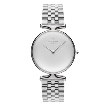 Unika // 32mm // Silver // Silver 5-link // White Dial fra Nordgreen