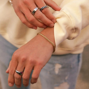 Curb Chain Armbånd - Forgyldt fra Samie