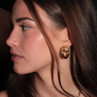 Aura Hoops Medium - Forgyldt fra Sistie 2nd