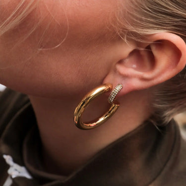 Aura Hoops Large - Forgyldt fra Sistie 2nd