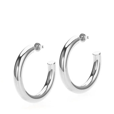 Aura Hoops Large - Stål fra Sistie 2nd