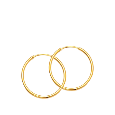 Hoop Basic Small Creoler - Forgyldt