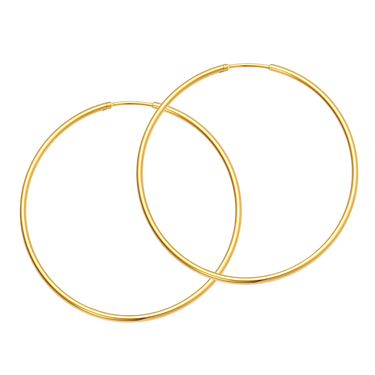 Hoop Basic Large Creoler - Forgyldt