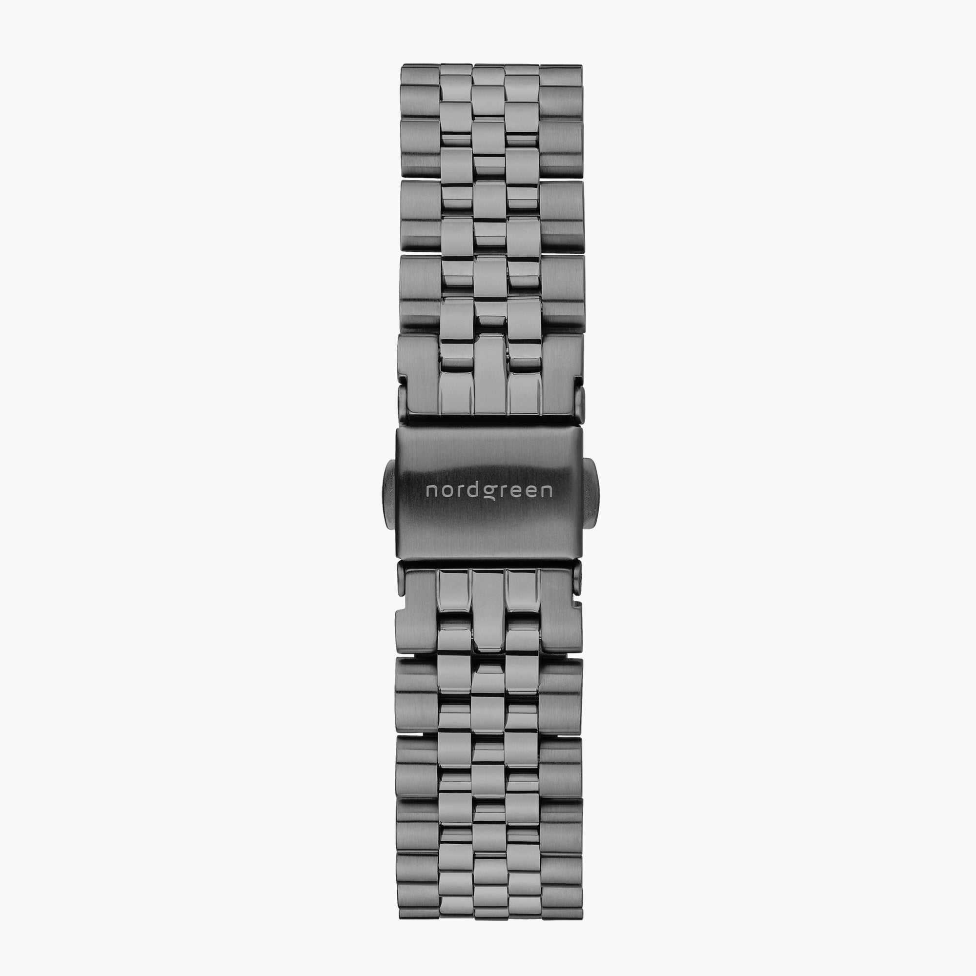 Gun Metal 5-Link Watch Strap - Gun Metal - 40mm