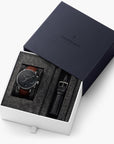 Pioneer - BUNDLE Black Dial Gun Metal | Brown Leather/ Black Leather Straps