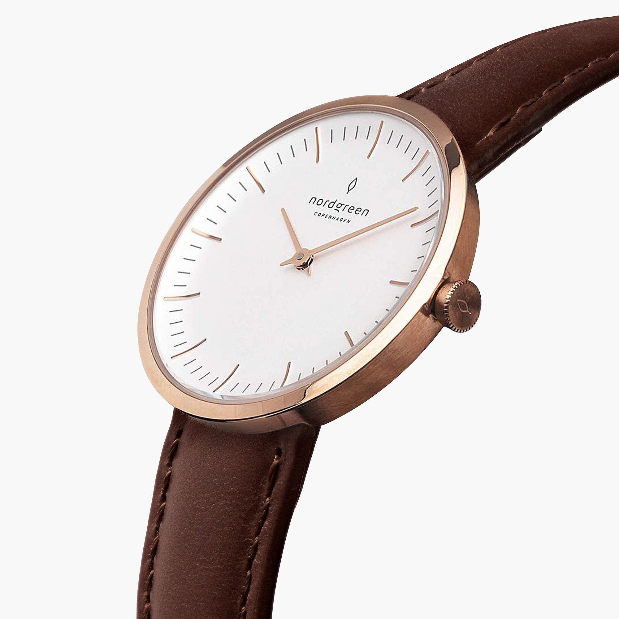 Infinity - BUNDLE White Dial Rose Gold | Mesh / Brown Leather Straps