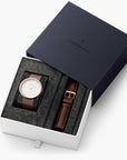 Infinity - BUNDLE White Dial Rose Gold | Mesh / Brown Leather Straps