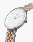 Infinity - BUNDLE White Dial Gold | Silver/Rose Gold 5-Link / Silver Mesh Straps