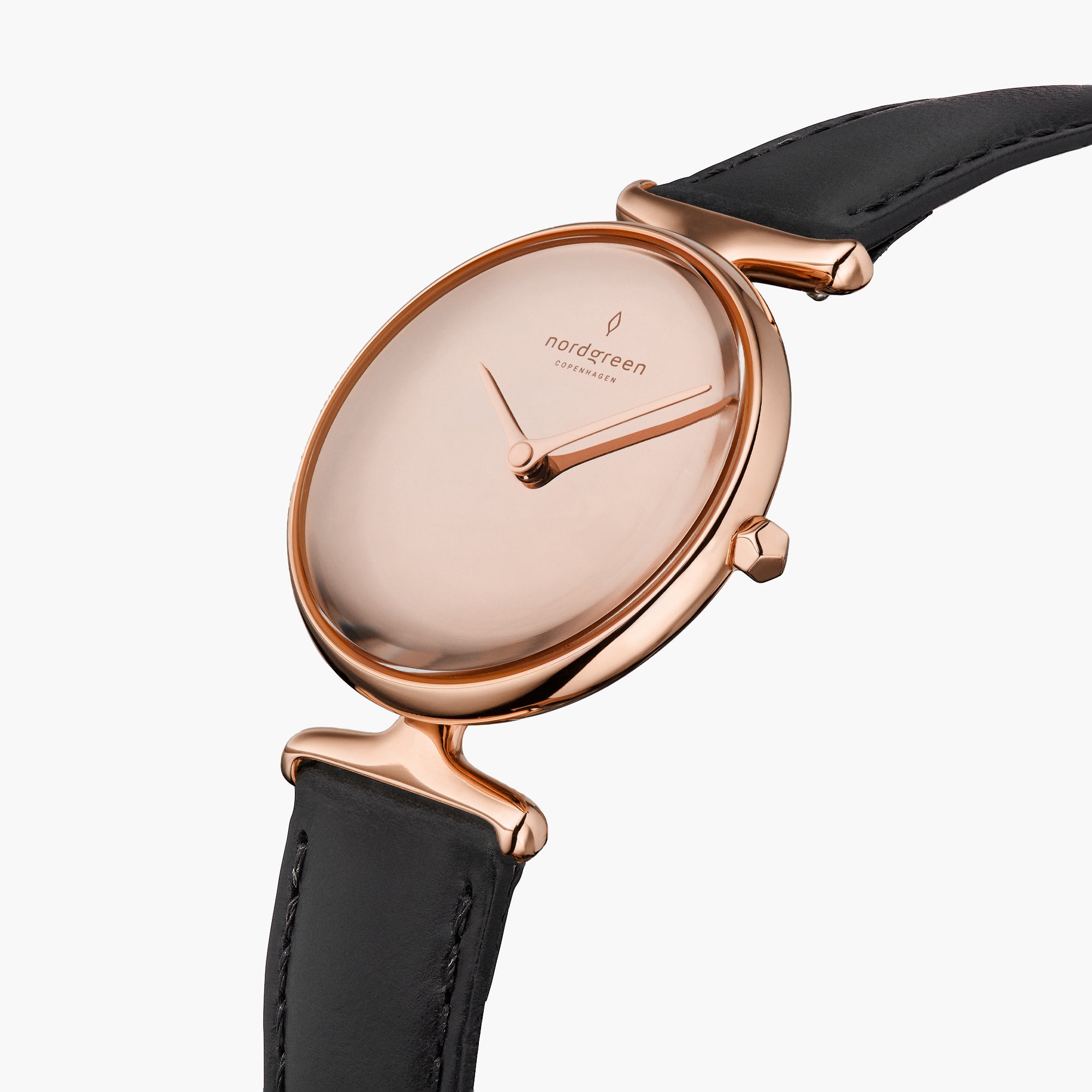 Unika - BUNDLE Polished Metal Dial Rose Gold | Black Leather / Brown Leather / Grey Leather Straps