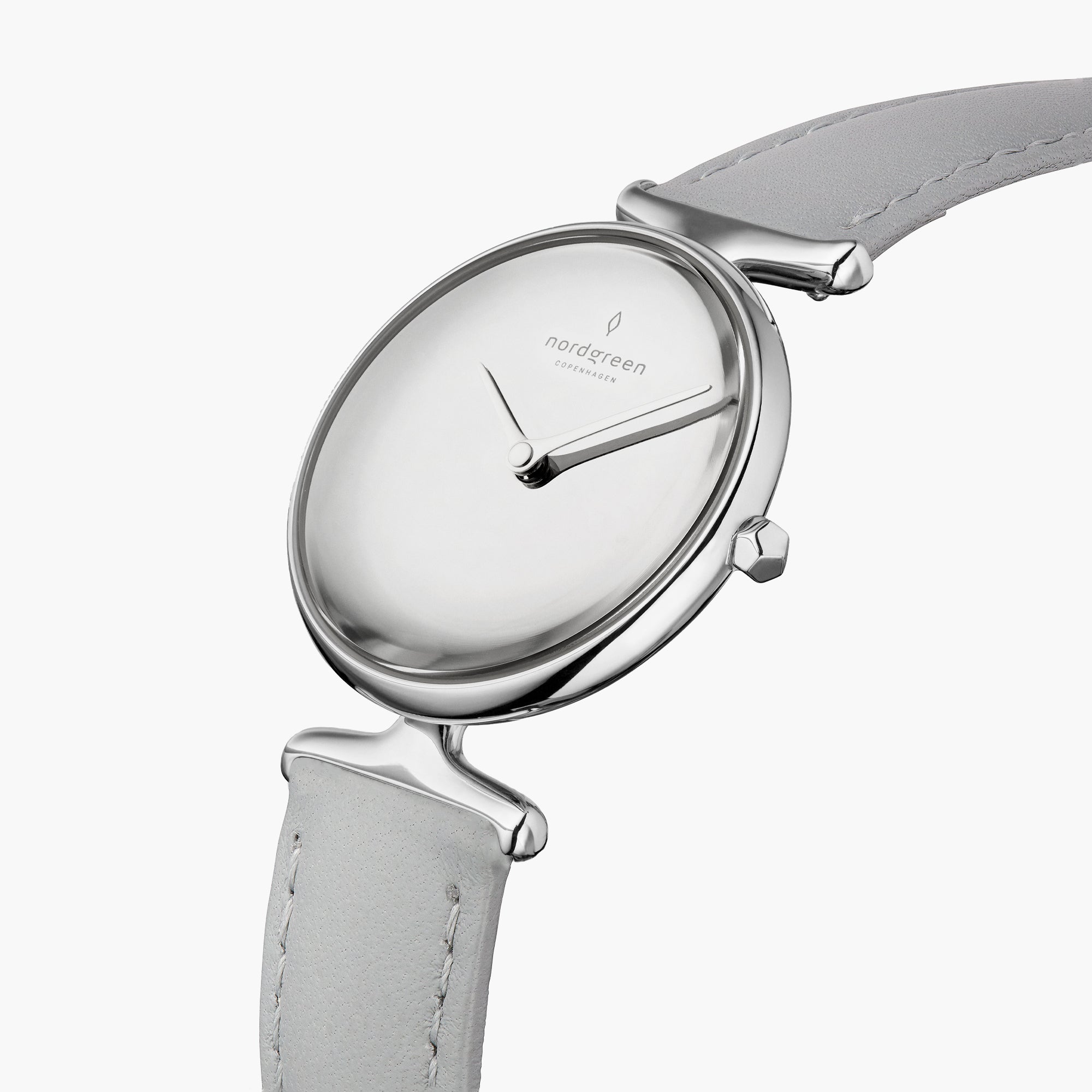 Unika - BUNDLE Polished Metal Dial Silver | Mesh	/ Grey Leather Straps
